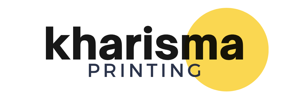 Logo Kharisma Printing creative print agency Jakarta untuk cetak packaging, merchandise, dan branding